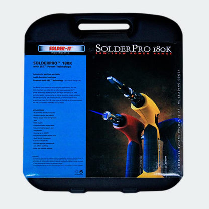 Solder-It SolderPro 180 Soldering Iron Kit (PRO-180K) | Multi-Function Butane Heat Tool with Tips and Case | Cordless and Portable Soldering Gun | Home Improvement Tools and Soldering Kit Essential