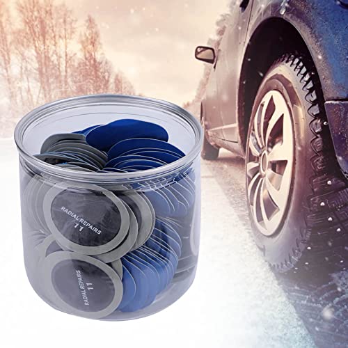 Yosoo Health Gear Tire Repair Patch, Cold Puhes For Cars 120Pcs Tire Repair Unit, Tire Patch Kit With Tire Patch, 43 Mm Roller Tire And Tube Patch, Auto Tire Repair Stitcher Tool, Tire Patches Kit