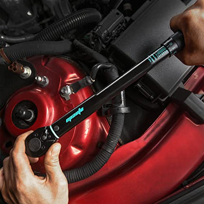 EPAuto 3/8-Inch Drive Click Torque Wrench, 10-80 ft-lb / 13.6-108.5 Nm, Black - size: 3/8-Inch Drive 10-80 ft-lb