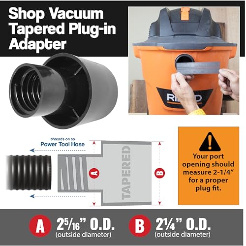 10 Foot Long Dust Collection Power Tool Hose Kit with 8 Attachments - size: Hose w/ 8 Fittings