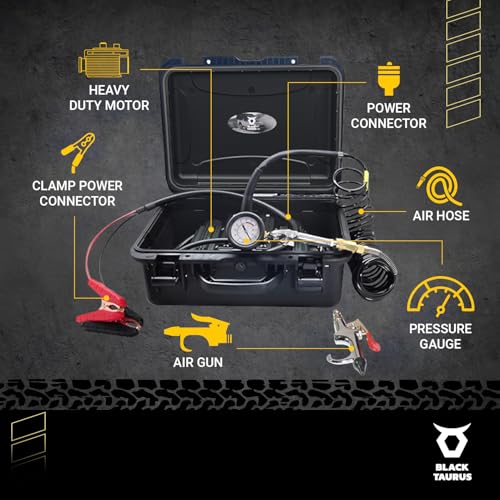 Portable Air Compressor – On‑Board & Offroad Tire Inflator for Cars, Trucks & 4×4 Vehicles – Automatic Pressure Control, High PSI & Dual‑Motor Options - (Twin Air Compressor 561B) - style: Twin Air Compressor 561B