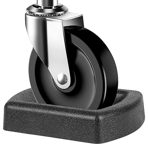 Jack Wheel Chock, Heavy Duty Reinforced Rubber Jack Caster Wheel Dock for Caravans and Trailers, Wheel Chock Stabilizer Wheel Stopper for 6 Inch Jockey Wheels - color: Small - Single Wheel