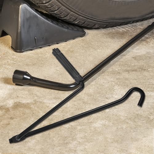 BESPORTBLEScissor Jack Handle for Car & Truck - Metal Crank Handle with Ratchet Design, Portable Tire Changing Tool for Automotive Use