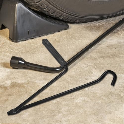 BESPORTBLEScissor Jack Handle for Car & Truck - Metal Crank Handle with Ratchet Design, Portable Tire Changing Tool for Automotive Use