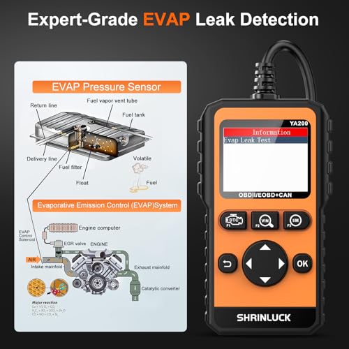 Y2 2.8'' Color Graphing Screen OBD2 Scanner Diagnostic Tool,Enhanced PRO Check and Reset Engine Fault Code,DTC Lookup,O2 Sensor Test,Live Data,Freeze Frame,OBDII Code Reader Tool for All Cars