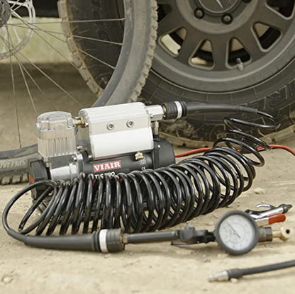 VIAIR TLC PRO Heavy-Duty Air Compressor - 150 PSI Portable Tire Inflator with 1/4 Gallon Air Tank - Includes Presta Valve Chuck & Shop-Style Inflation Gun - For Tubeless Bike Tire Setup - style: TLC PRO Heavy-Duty Air Compressor