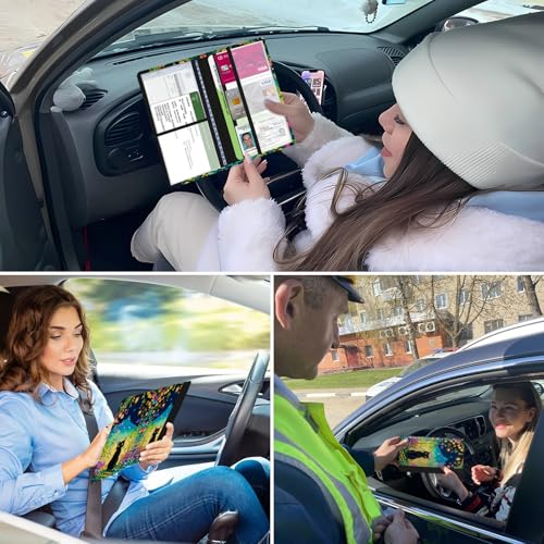 Car Registration and Insurance Holder, with Magnetic Closure for License, Cards and Documents, All Vehicle Needs and Car Accessories (Cat) - color: Cat