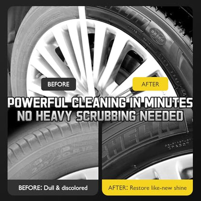 Car Wheel and Tire Cleaner Spray, Brake Dust Remover, 3.38 Fl Oz | For trucks, SUVs and motorcycles; helps loosen road grime around rims and lugs for routine washes