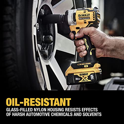 DEWALT DCF911P2 20V MAX* 1/2 in. Cordless Impact Wrench with Hog Ring Anvil Kit