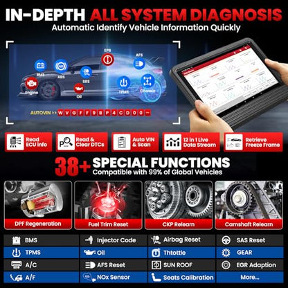 LAUNCH X431 PRO V 5.0,2026 New Gen. OEM Bluetooth Bidirectional Scan Tool w/Canfd Doip,Same as Pro3s+ 5.0,Online Code & 38+ Reset for All Cars,2 Yrs Free Update