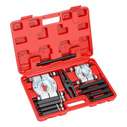 12pcs Bearing Separator Puller Set, 5-ton Capacity Heavy Duty Flywheel Separator Tool with 2" and 3" Jaws, Wheel Hub Axle Puller Set, Gear Puller, Storage Case Included
