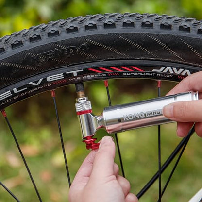 CO2 Inflator Kits, Presta and Schrader Valve Compatible, CO2 Bike Tire Pump for Mountain and Road Bicycles - style: STYLE:B
