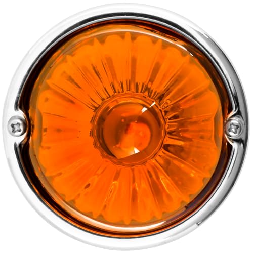GG Grand General 92445 Stainless Steel Dark Amber Watermelon+ Glass Lens Kit for #1157, Bulb not Included - color: 1157 Bulb Base, style: Dark Amber