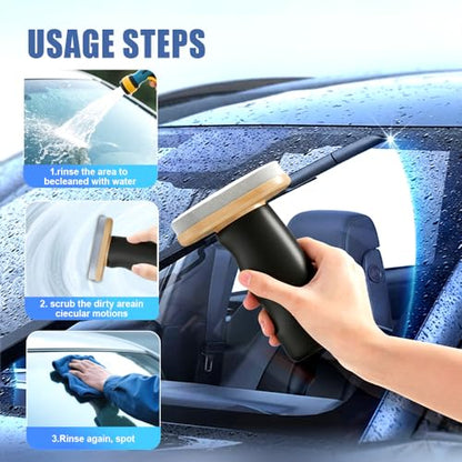 2026 Handheld Glass Oil-Film Remover, New Upgrade Emulsion Cleaner Glass Cleaning Board for Cars, Multifunctional Oil Film Remover for Windshield, Car Glass Brush for Car Maintenance (1, 100g) - size: 3.5 Ounce (Pack of 1)