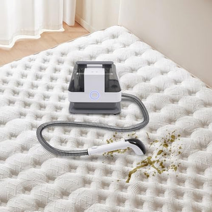Upholstery Cleaner Machine 15KPa Portable Carpet Couch Deep Cleaner, Handheld Rug Spot Cleaner, Small Extractor Vacuum for Furniture Hand Held Sofa Shampooer for Car Seat Pet Stain (White)