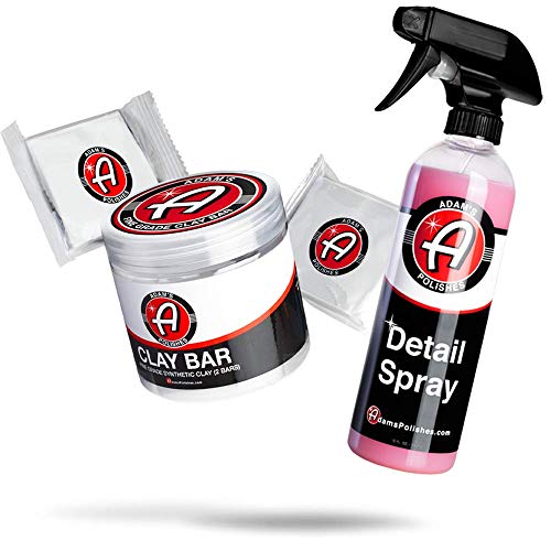 Adam's Polishes Fine Grade Clay Bar - Removes Debris & Dirt from Vehicle for Paint, Glass, Trim, Wheels | Add Shine, Gloss & Restore Depth of Color - size: Combo