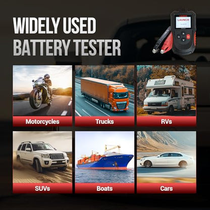 LAUNCH BST-560S Battery Tester, 12V Automotive Digital Battery Analyzer, for Car/Truck/Motorcycle/SUV/ATV/RV/Boat