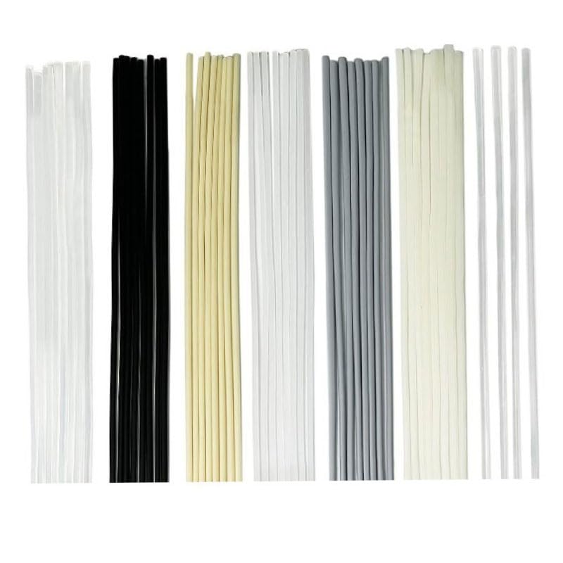 Plastic Welding Repair Rods, 7 Types PU, PP, ABS, PE, TPO, PA, PC, 8 Pieces per Type, 13 Inch, for Car Bumper Repair