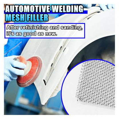6 × 8 Inch Welding Mesh (10PCS) | Plastic Reinforcing Stainless Steel Wire Mesh Screen for Thermoplastic Repair, Plastic Welding Kit for Car Bumper, Kayak - size: 10PCS
