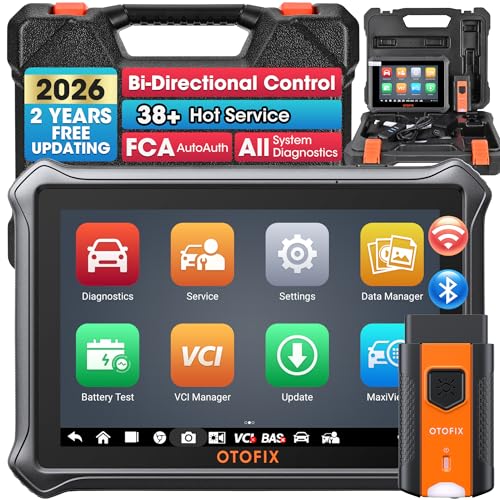 OTOFIX D1 Lite 2026 Bidirectional Scan Tool, Wireless Diagnostic Scanner | 2-Year Free Update, 38+ Services, FCA SGW, CANFD & DoIP, All System Diagnoses, ABS Bleeding, Auto VIN, for 99.99% of Cars