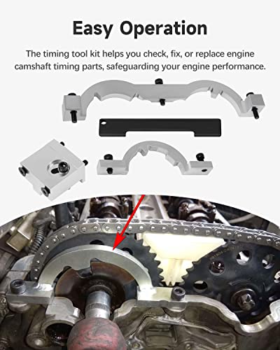 Turbo Engine Timing Tool Kit Engine Camshaft Alignment Tool Set Compatible with 2009 to 2020 1.0 1.2 1.4L Chevrolet Chevy Aveo Cruze Orlando Vauxhall Opel Adam Ampera Astra J Cascada