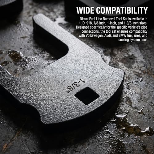 38410 DEF & Fuel Line Disconnect Tool Set, Diesel Fuel Line Removal Tool | 4 Pcs Fuel Line Disconnect Set for Ford, Chevy, GMC Diesel, Audi, and BMW models, fits for car and truck maintenance
