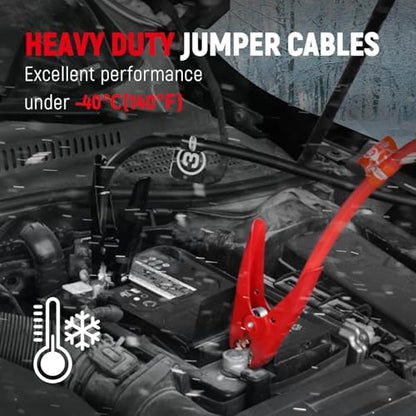 TOPDC 2 Gauge 20 Feet Jumper Cables for Car, SUV and Trucks Battery, Heavy Duty Automotive Booster Cables for Jump Starting Dead or Weak Batteries with Carry Bag, (TD-P0220) - size: 2 Gauge, (20FT)