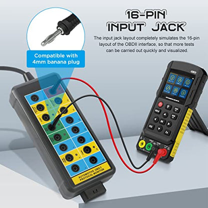 CMTOOL OBD2 Breakout Box with LED Light Indicator, Professional 16-Pin OBD Breakout Box, Automotive Electrical Diagnostic Test Tool, Portable Testing Tool