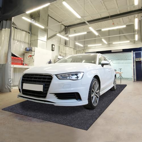 Garage Floor Protection Mat (6' x 8') Suitable for garages, it Prevents Slipping on the Bottom of Cars, Prevents Oil spillage, is Waterproof, Stain-Resistant, and Protects the Floor Surface. - size: 6' x 8'