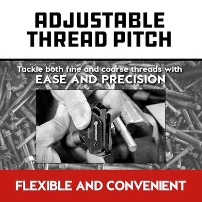 Powerbuilt Universal Thread Repair Tool 11/16" - 1-1/2" SAE / 17-38mm Metric - Fix Damaged Threads Tool - 643029ECE - size: 17-38mm
