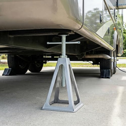 OULEME RV Stabilizer Jacks, 7900 lbs Capacity, Stack Jack Stands for RV Camper Travel Trailer, Support up to 7900 Lbs, with Additional Screw Nuts and Cushion Rubber Mats - 4 Pack