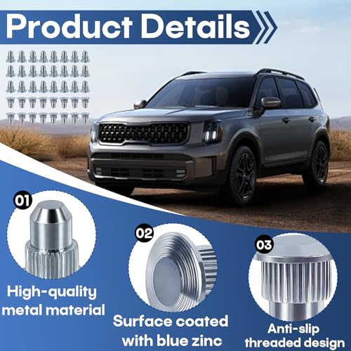 40 Pcs Camber Alignment Guide Pins Compatible with Chevrolet Silverado 1500/2500/3500 GMC Sierra 1500/2500/3500 Tahoe Suburban Yukon Cadillac Escalade Hummer H2 H3 Suspension Systems - size: 40 pack
