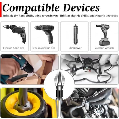 Magnetic Non-Slip Drill Bit Kit - High Magnetic S2 Alloy Steel Screwdriver Bits, Anti-Slip Hex Shank Set (25/50/65/70/90/150mm) for Impact Driver & Electric Drill (50mm-5pcs)