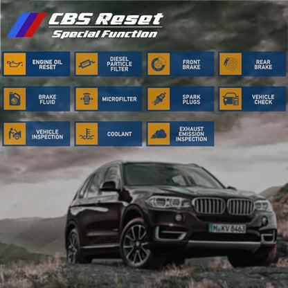 C410 OBD2 Scanner Fit for BMW Mini EPB ABS SRS DPF Oil Reset Multi System Scan Tool with Battery Registration OBDII Code Reader Diagnostic Scan Tool [New Version Update of Creator C110+ C310+]