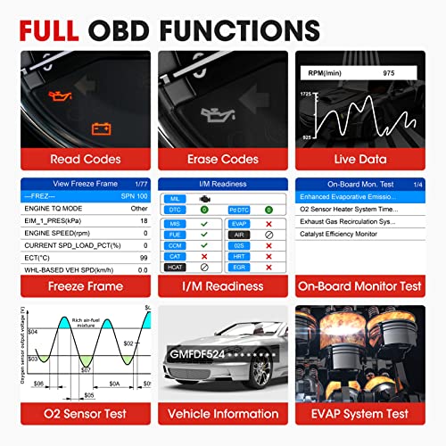 Autel AL539B OBD2 Scanner, 3-in-1 Code Reader Battery Tester Avometer for 12 Volts Batteries, Full OBDII Diagnosis and Circuit Starting & Charging Systems Test, All Enhanced Ver. of AL519 AL539