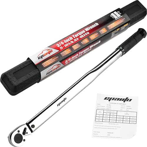 EPAuto 3/4-Inch Torque Wrench, 25~300 ft./lb., 33.9~406.8 N/m - size: 3/4 Inch Drive (25~300 ft./lb.)
