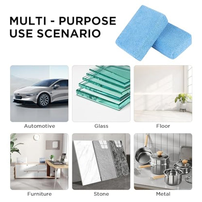 Autocare 10 Pack Car Wax Applicator Pad Rectangle Foam Premium Grade Microfiber Applicator Pads