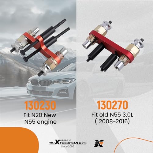 maXpeedingrods Fuel Injector Puller Removal Installer Kit for BMW N20 N26 N43 N47 N51 N52 N53 N54 N55 N57 N63 S63 Engine, Fuel Injector Extractor Slide Hammer Puller Set - style: for BMW