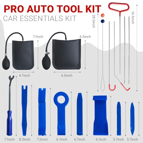 27pcs Automotive Tool Kit, Heavy Duty Multi-Function Repair Kit, Adjustable Tools for Vehicle Maintenance, Portable with Carrying Case