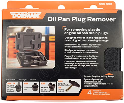 Dorman 090-999 4-Piece Oil Drain Plug Removal Kit Compatible with Select Models
