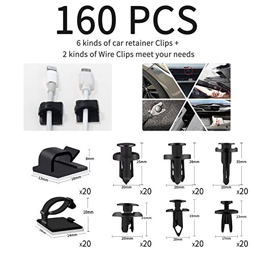 Trim Removal Tool Kit, 200PCS AutoTrim Removal Set, Plastic Panel Fastener Removal Tool, Car Trim Removal Kit for Car/Trim/Panel/Door/Audio/Auto Clip Pliers/Terminal Removal Tool Kit (Blue) - color: Blue -200PCS
