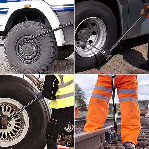 SUERCUP 3/4-inch Drive Click Torque Wrench, 100-850ft.lb/135.5-1151.8Nm | ±3% Accuracy, Heavy Duty Torque Wrench, Professional, Dual Direction Adjustable, 48-Tooth, for Truck & Tractor Maintenance - size: 3/4" 100-850Ft.Lb/135.5-1151.8N.m