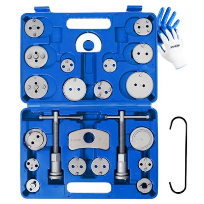 ATPEAM 24PCS Brake Caliper Compression Tool, Heavy Duty Caliper Compressor Kit, Brake Spreading Tool - color: blue