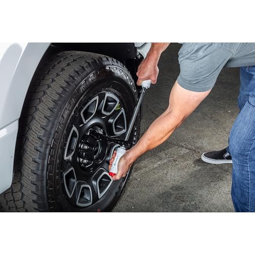 Powerbuilt Billy Club Universal Lug Wrench with Socket Storage, SAE and Metric, Remove Lug Nuts Tire Wheels - Gen-3 643046ECE - style: Gen3 White