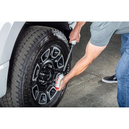Powerbuilt Billy Club Universal Lug Wrench with Socket Storage, SAE and Metric, Remove Lug Nuts Tire Wheels - Gen-3 643046ECE - style: Gen3 White