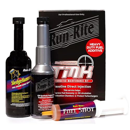 Preventive Maintenance Fuel Cleaner Kit - Gas Treatment and Fuel Injector Cleaner - Valve, Carbon Deposit & Fuel System Treatment - Improves Fuel Performance and Intake Lubrication (2 Kits)