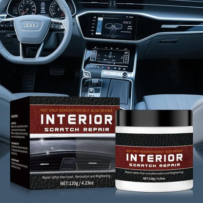 Car Scratch Repair Kit - 2026 Upgraded，Interior Scratch Remover for Car Dashboards, Plastics, and Leather, Long-Lasting Protection and Gloss Enhancement - 4.23 oz