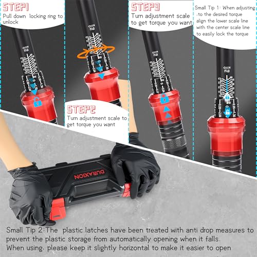 3/8-Inch Drive Torque Wrench 5-50ft.lb/6.8-67Nm | ±3% Precision Dual Direction Torque Wrenches with 72-Tooth Dual Range Scales - size: 3/8" DR.『5-50 FT.LB』