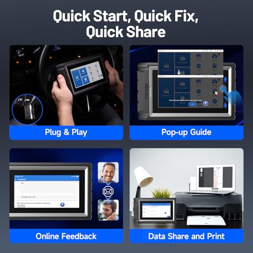 TOPDON Scanner AD800BT V2.0, Bidirectional Scan Tool, Full Systems Diagnostic Tool for All Vehicles, Automotive Diagnostic Scanner for Car, 28+ Services, FCA AutoAuth, CANFD, 2 Years Free Update
