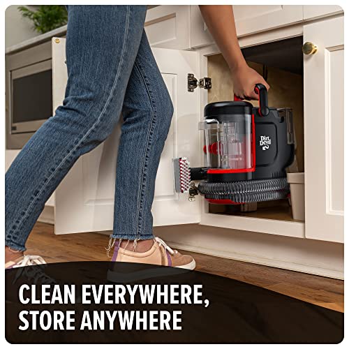 Dirt Devil Portable Spot Cleaner Machine for Carpet and Upholstery | Powerful Suction Spot Cleaning Machine with Versatile Tools, Pair with Dirt Devil Portable Cleaner Solution - style: Portable Spot